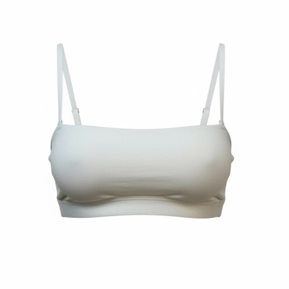 NWT AERIE Women’s White Sleep Lounge Bra Criss Cross Detail Bralette - Size XS - Picture 2 of 9